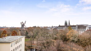 Bremen-Mitte; gut geschnittene 1 Zimmerwohnung mit Loggia an den Wallanlagen mit Panoramablick